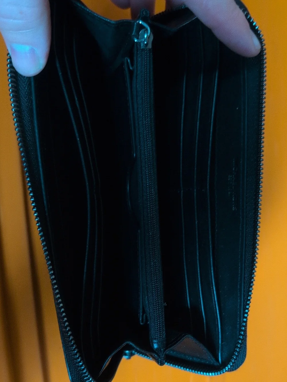 Michael Kors Black Saffiano Zip-Around Wallet